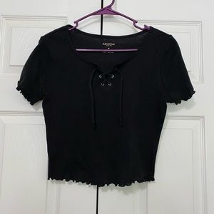 y2k goth/grunge black shirt